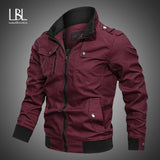 Fashion Varsity Jacket Men 2019 New Casual Solid Military Jackets Mens Zipper Coat Outwear Slim Fit Spring Autumn Brand Clothing