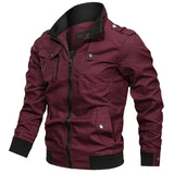 Fashion Varsity Jacket Men 2019 New Casual Solid Military Jackets Mens Zipper Coat Outwear Slim Fit Spring Autumn Brand Clothing