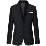 Men Business Blazers Spring Autumn Formal Men's Coat Male Fashion Solid Color Blazer Long Sleeve Lapel Slim and Fits платье пи