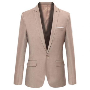 Men Business Blazers Spring Autumn Formal Men's Coat Male Fashion Solid Color Blazer Long Sleeve Lapel Slim and Fits платье пи