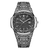ONOLA Vintage golden business watch man 2019 fashion cusual quartz wrist watch day date gold luxury classic designer man watch